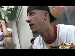 Play MP4 - First time ebony with a group of white dicks 23