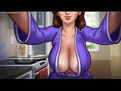 Play MP4 - Summertime Saga Developed By DarkCookie - Busty MILF stepmom Debbie takes care of her Horny Tenant&vert; Perfect Massive Natural Boobs