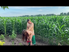 Play MP4 - Stepbrother has Public Sex with Stepsister while walking through a cornfield
