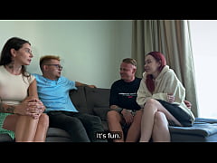 Play MP4 - I Swappe My Hot GF with Another Couple & Fucked His Busty Wife Till I Exploded on Her Pussy