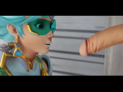 Play MP4 - Atlantic Tracer From The Game Overwatch Receives a Facial Cumshot &lpar;KreiSake&rpar;