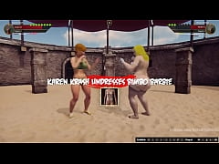 Play MP4 - Karen Krash VS Bimbo Barbie &lpar;Naked Fighter 3D&rpar;