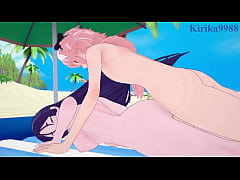 Play MP4 - Morgan le Fay and Minamoto no Raikou and Astolfo intense sex&period; - Fate&sol;Grand Order Hentai