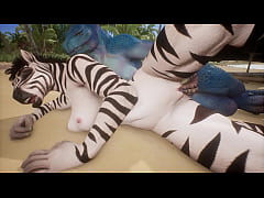 Play MP4 - Lizard and Zebra make love on the beach - Wildlife