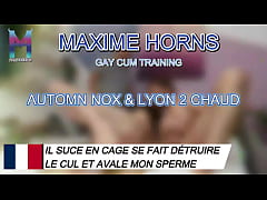 Play MP4 - Locked in a cage&comma; sucking&comma; moaning&comma; and getting drilled hard With D6Arche and Lyon2Chaud pure chemistry and no h &period;&period;&period;