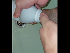 Play MP4 - Awesome vacuum suction with a bottle of a tattooed&comma; sloppy cuck&period; Sucking a big dick and balls