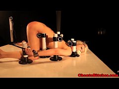 Play MP4 - Bondage BDSM sub punished with machine