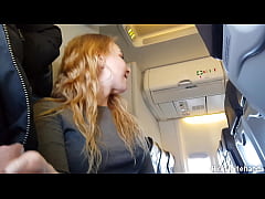 Play MP4 - Airplane &excl; Horny Pilot's Wife Shows Big Tits In Public