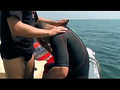 Play MP4 - The guys sailed from the shore in a boat so that they would not be disturbed