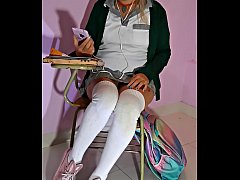 Play MP4 - Joi en espa&ntilde;ol&comma; quiero tu leche escurriendo por mis bragas Colegiala mexicana