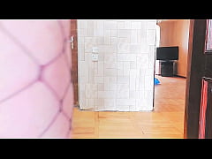 Play MP4 - Cute femboy pulling oversized sweater over bare legs