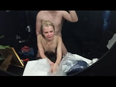 Play MP4 - 18 yo teen First time fuck in a Mall little skiny student