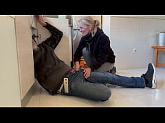 Play MP4 - HOT WIFE BLOWJOB TO THE PLUMBER IN THE KITCHEN WITH CUM IN MOUNTH