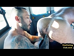 Play MP4 - Anal eaten hunk gets lubed and fisted during car ride