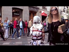 Play MP4 - Slim Spanish slut anal banged in public