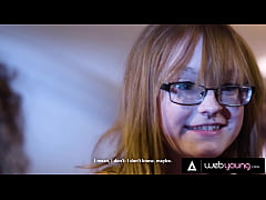 Play MP4 - Nerdy Petite Redhead Amber Stark Passionately Fucks Bestie Allie Addison In Steamy Lesbian Hookup