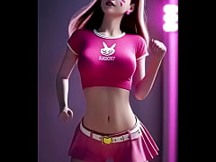 Play MP4 - D&period;Va's Playful Dance &lpar;MOMOLAND - Bboom Bboom&rpar; &vert; Overwatch &vert; 3D Dance &vert; AI Generated Uncensored Hentai Cosplay