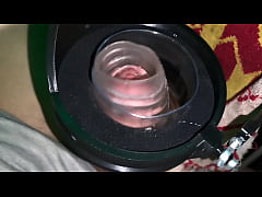 Play MP4 - A jerk-off robot tests the stamina of a large penis&period;