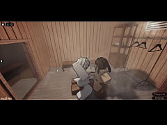 Play MP4 - Femboy threesome in a sauna