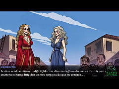 Play MP4 - Game of whores ep 24 Dany&comma; Sansa e Cersei Cavalgando com Dildo