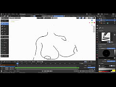 Play MP4 - Drawing big tits ebony in blender