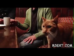 Play MP4 - Honey with tiny tits fucks hard