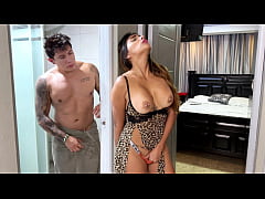 Play MP4 - Horny stepsister&excl; She masturbates while I'm showering&period; I ended up fucking her in her room