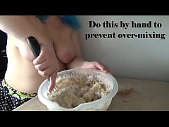 Play MP4 - Banana Bread Recipe- Full recipe at the end&excl; - Topless cooking with Kyra Hellfire