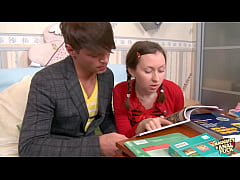 Play MP4 - Flirting while studying leads to the brunette having her pussy eaten and her tushy drilled