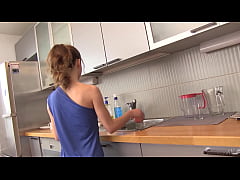 Play MP4 - Tiny Titty Teen Amy Aint Cooking but She is Red Hot Finger Licking Good In the Kitchen&excl;