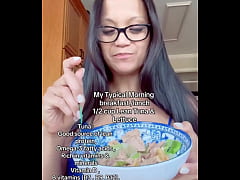 Play MP4 - My Typical Morning breakfast&sol;lunch&colon; 1&sol;2 cup Lean Tuna & LettuceGeorgia