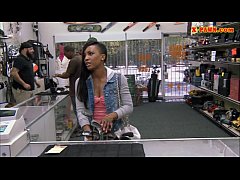 Play MP4 - Naughty ebony banged by pawnkeeper for the golf clubs