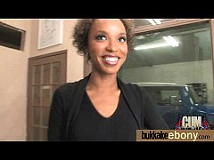 Play MP4 - First time ebony with a group of white dicks 1