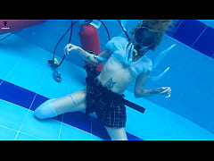 Play MP4 - Ashlee Rose school skirt underwater scuba 746 Release week49