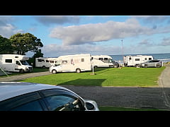 Play MP4 - Filthy Kiwi mature MILF pisses on the ground at the campground while campers are around