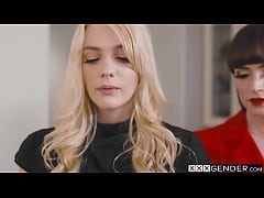 Play MP4 - Horny tranny Natalie Mars fucked hard her blonde Kenna James assistant in tight pussy