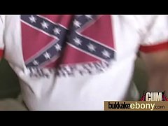 Play MP4 - Ebony chick fucked hard in group sex action 10