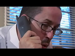 Play MP4 - Young redhead babysitter loves to suck horny dude's big hard cock in his living room