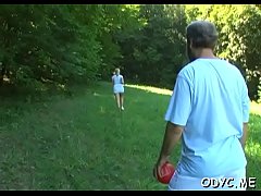 Play MP4 - Pretty j&period; teen gets to play with an hard old dick