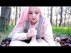 Play MP4 - Cutie took me to the Forest and Gave me a Hot Blowjob
