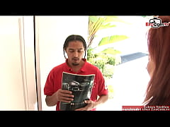 Play MP4 - Skinny red haired Mature enjoy the BBC fucks in High Heels and gets a cumshot on her big boobs