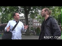 Play MP4 - Lucky fellow gets his dick sucked hard by an amsterdam hooker