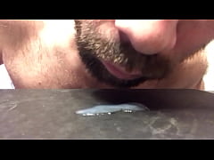 Play MP4 - Playing with my cum before I swallow it