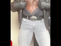 Play MP4 - Fetish Black Tight Shirt & Jeans Smoke & Deload