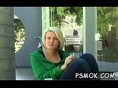 Play MP4 - Older slut enjoying a cigar and deepthroating her man