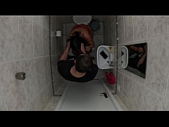 Play MP4 - Foi no banheiro esqueceu de trancar a porta amigo entrou e meteu a rola nela