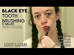Play MP4 - Black Eye Tooth Brushing in Braids
