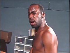 Play MP4 - Black man cums on a light skinned black man's face&period;
