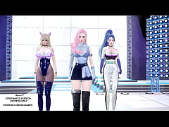 Play MP4 - &lbrack;MMD&rsqb; Kep1er - Up&excl; Ahri Seraphine Kaisa Hot Kpop Dance League Of Legends KDA AllOut