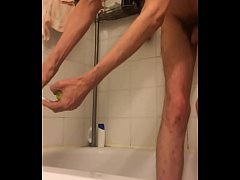 Play MP4 - Twink having some fun with 3 limes in his ass